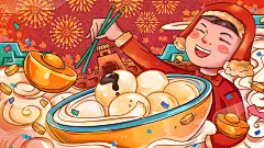 元宵节手工汤圆小吃甜品传统美食