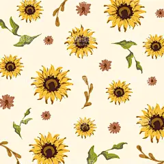 手绘向日葵  - 源文件下载【酷图网】手绘,向日葵,花,叶,美丽,水彩,绘图,自然,艺术,夏天,太阳,包装设计,食品包装,装饰画,插画