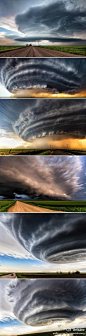 2013年6月，美国德克萨斯州现超级雷雨胞，巨大的云层形如外星飞碟。。。乖乖！确定不是大片特效？！真心被震撼到！！！ http://t.cn/z8n7Ymw