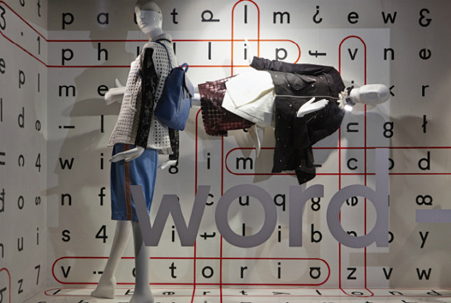 服装店创意橱窗品牌陈列道具展示装修设计，...