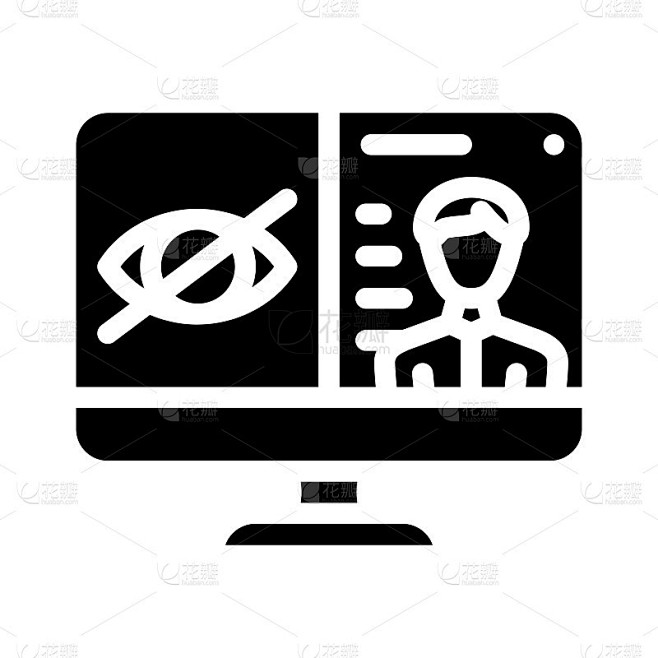 缺少视频符号图标矢量插图