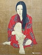 日本女画家大竹彩奈人物作品欣赏
