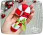 Felt Christmas ornaments Candy cane Christmas by MyMagicFelt