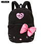 Hello Kitty超可爱毛绒绒大蝴蝶结双肩书包