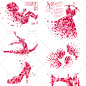 514号玫瑰花瓣组合礼物裙子家庭婴儿海报AI矢量源文件设计素材-淘宝网