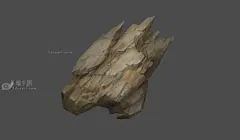 小石头，尖石头，沙漠石头 - 山石模型 - 蜗牛模型网 - www.3dsnail.com