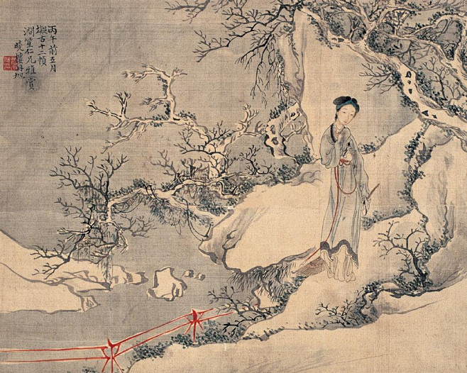 费丹旭——【丙午前五月，拟古十二帧涧笙仁...