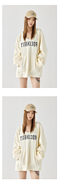 Turn Signal潮牌连帽V领卫衣女春秋薄款2023新款宽松休闲帽衫秋季-tmall.com天猫