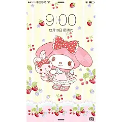 4张~黄色~最新~花柄Lolita美乐蒂壁纸melody手机壁纸电脑壁纸-淘宝网