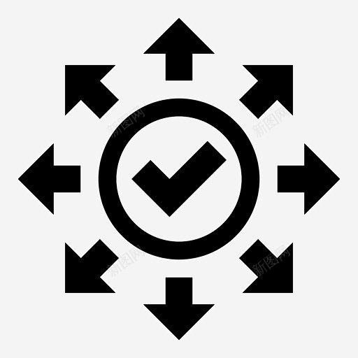 全球化全方位解决方案图标 页面网页 平面电商 创意素材