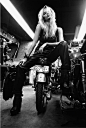 Natasha Poly. Biker chic