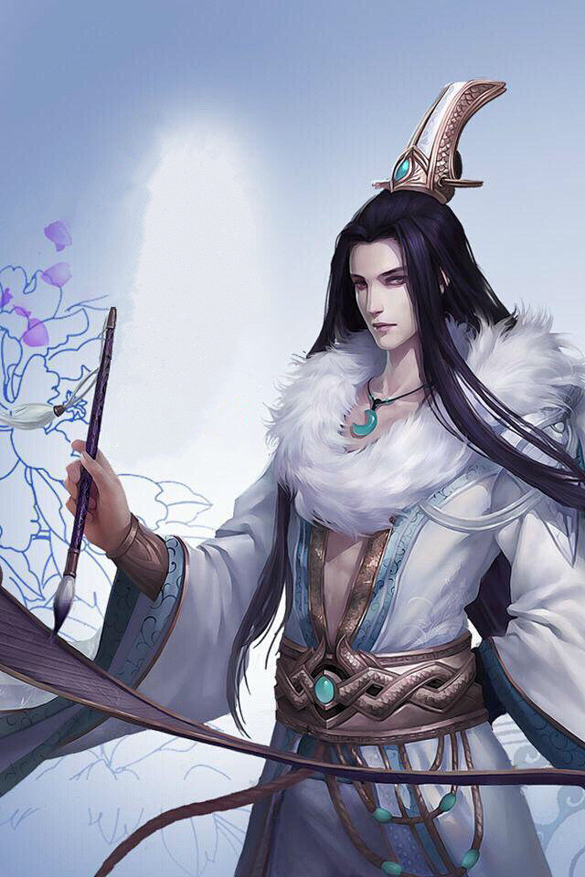 男原画古风男动漫人物男生图片古装古代美女书生彩色画册图片古代书生