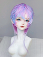 蓝紫——bjd羽毛发