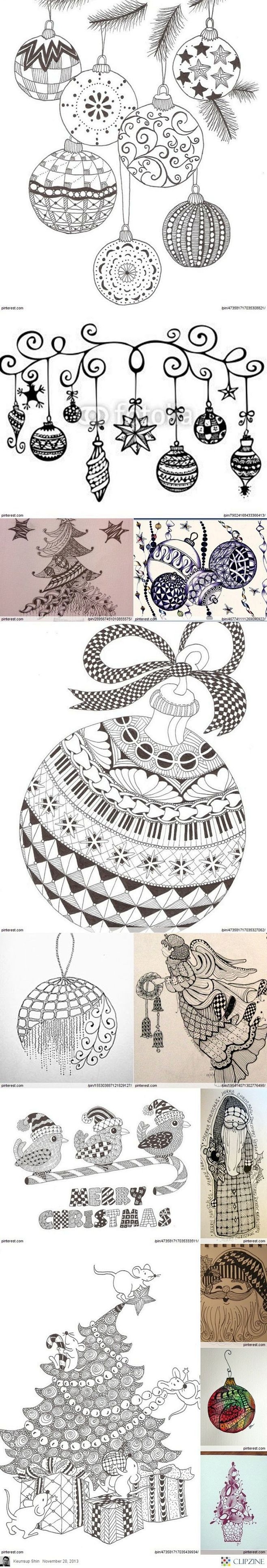 Christmas Zentangle ...