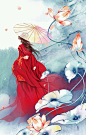 【古图专帖】——『美女系列』—— 撑伞女子_古风图片吧_百度贴吧