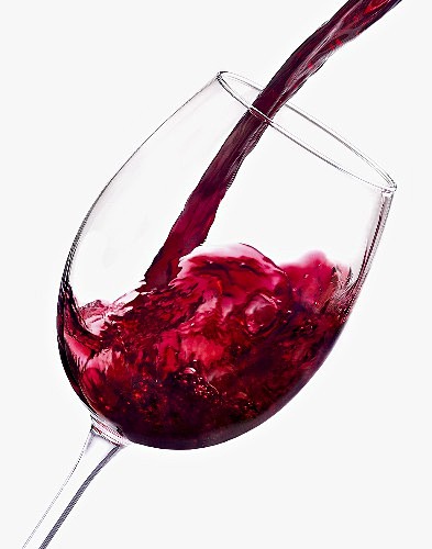 流动,玻璃杯,轮廓,倒,红葡萄酒_gic...