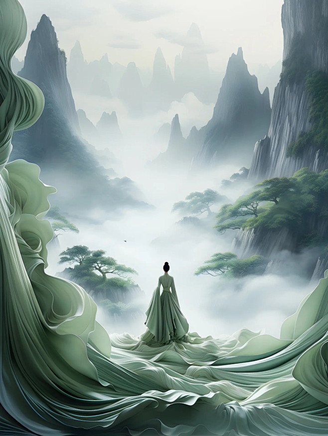 AI 插画 梦境