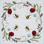 bee crewel embroidery | Bee Happy