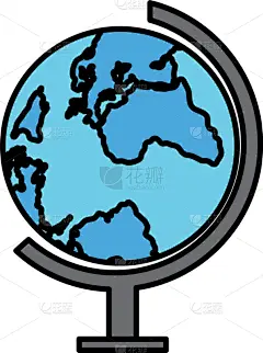 行星,图标,地球形,商务,球体,海洋,大洲,矢量,学生,教育