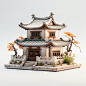 古风建筑中国风建筑古代建筑AI图数字艺术