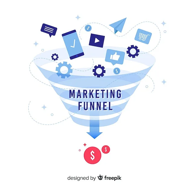 Premium Vector | Marketing funnel background图片_插画素材 ui图片素材-花瓣网