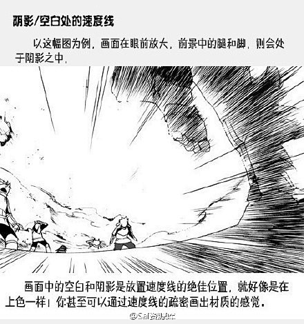 #绘画参考#漫画速度线的表现手法，在照片...
