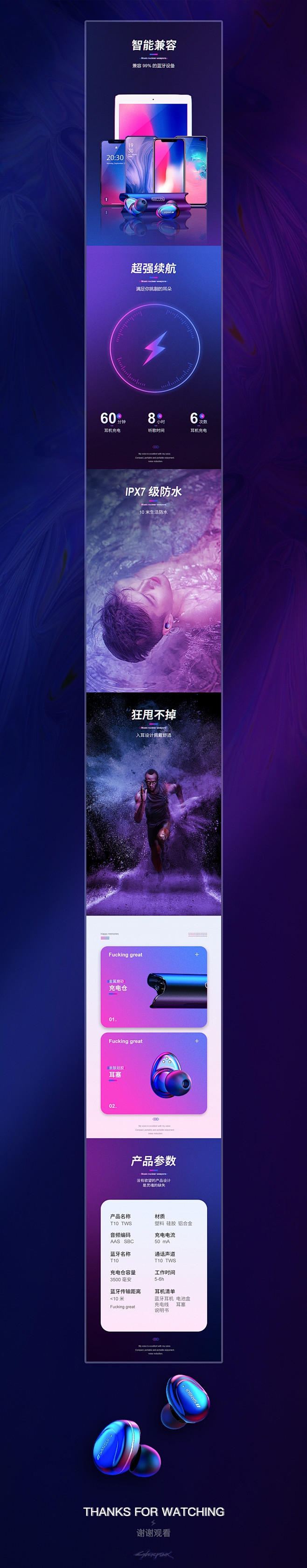赛博朋克详情页X1（附平面海报x3）_嘻...