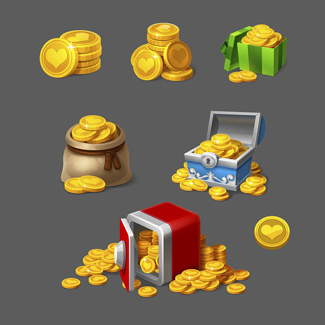 Coin icons