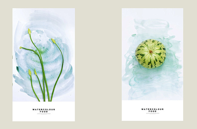 watercolor food : wa...