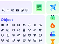 颜格视觉采集到线性/面性icon图标合集