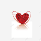 立体玫瑰红色心形装饰图矢量图高清素材 网页 设计图片 页面网页 平面电商 创意素材 png素材