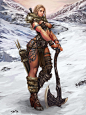 Norse woman (None adult ver) by angers - MinSoo Kim - CGHUB