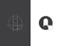 Q mark! paper lettermark o logotype l type monogram q letter monochrome geometric logodesign logo design symbol branding brand icon mark logo