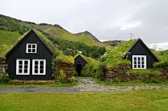 沿途旅行风光木屋高清图片