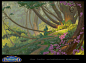 Disney's "Enchanted" forest scene