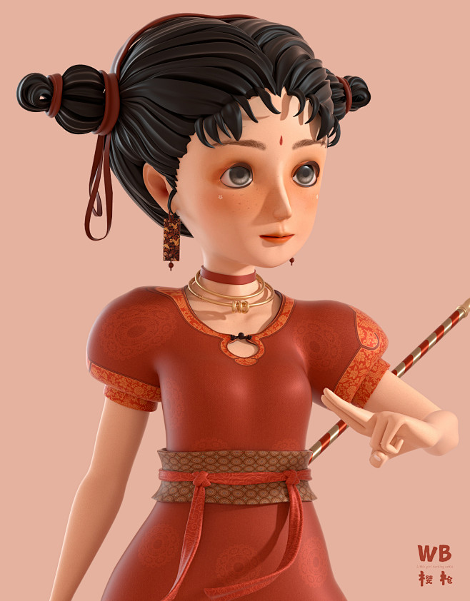 中国风3D人物