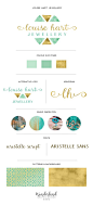 What colour do you love with gold? I do love this turquoise and gold colour palette for a small jewellery business. It's a branding concept that says rich and luxurious, but can also say boho and alternative. The watercolour and liquid gold in the logo de