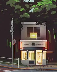 #灵感的诞生#  #插画# 
边的烟火气也可以是生活中的小美好~插画师Chelsea Blecha的作品里总能使人感受到细腻温柔的情怀 ​​​​