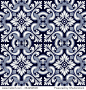 Portuguese style vector pattern texture