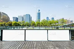 现代,布告栏,城市,空白的,方形画幅,杭州,天空,留白,都市风景,想法