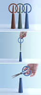 Alessio Romano Designs Scissors Hidden As A Decorative Object Product Design #productdesign: