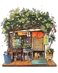  Angela Hao精致的建筑插画 ​​​