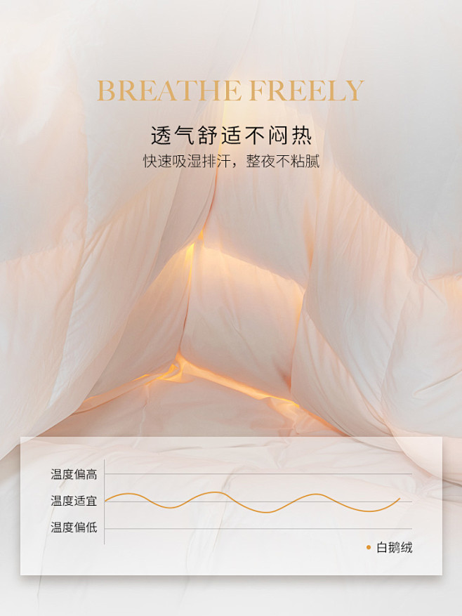 careseen进口波兰绒羽绒被95白鹅...