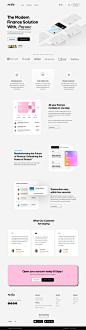 Fintech Website Landing Page Design UI by Madhu Mia for Upnow Studio on Dribbble