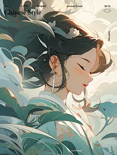 【AI附咒语】新中式渐变，光影太绝美了！！ - 小红书