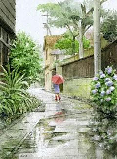 孤单单的小女孩插画设计欣赏[31P] (10).jpg