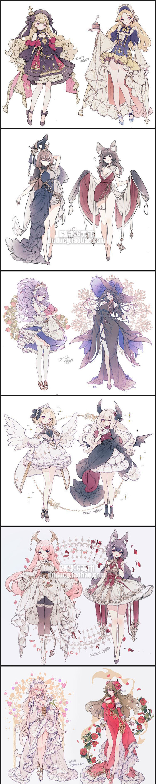 486 YHM 可爱二次元少女角色服饰造...