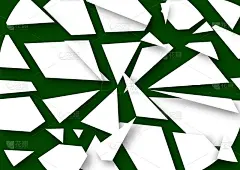 抽象的3D背景与白纸切割形状。