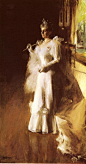 A Portrait of Jean Baptiste Faure, 1891 - Anders Zorn : A Portrait of Jean Baptiste Faure, 1891 by Anders Zorn. Realism. portrait. Private Collection
