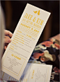 wedding programs by http://etsy.com/shop/sarahrusin 